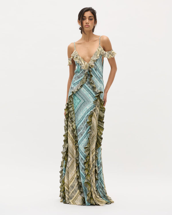 Azul Bandana Ruffle Altair Dress