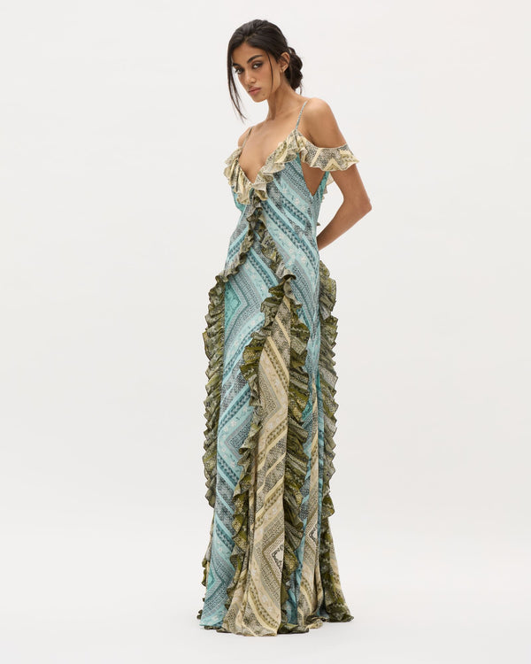 Azul Bandana Ruffle Altair Dress