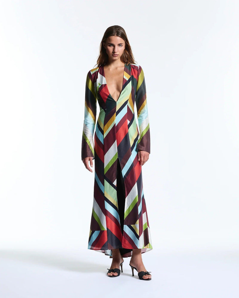 Sahara Stripe Saskia Dress - MUMA WORLD