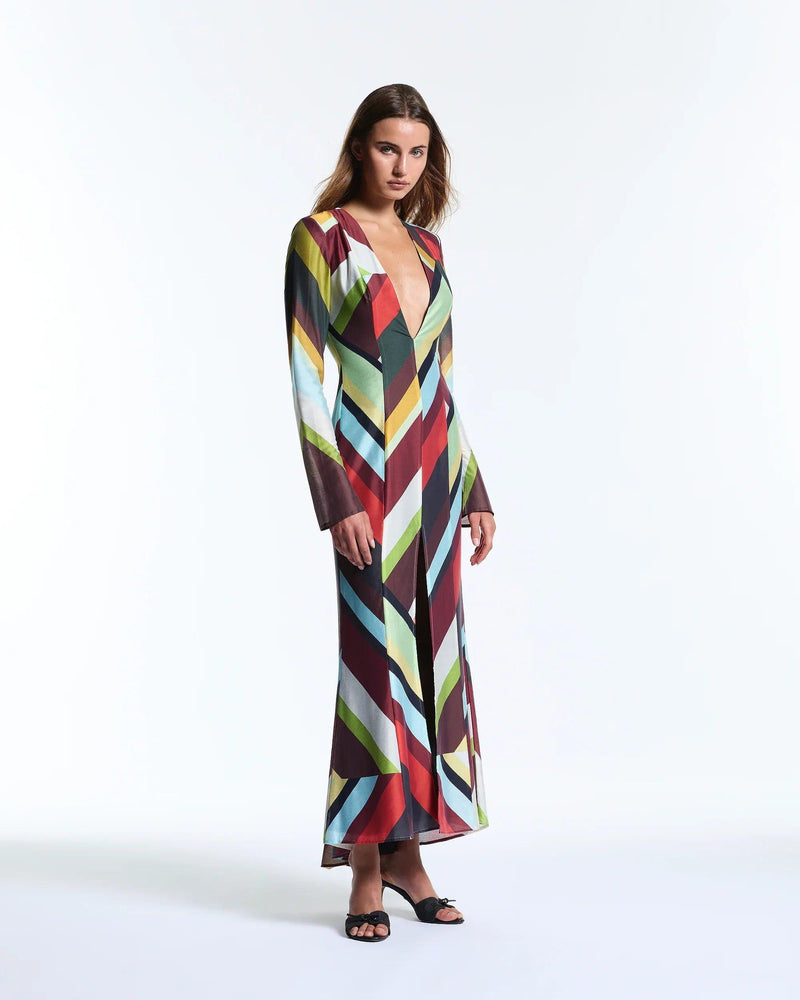 Sahara Stripe Saskia Dress - MUMA WORLD