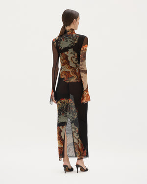 Bastet Pheonix Mesh Dress