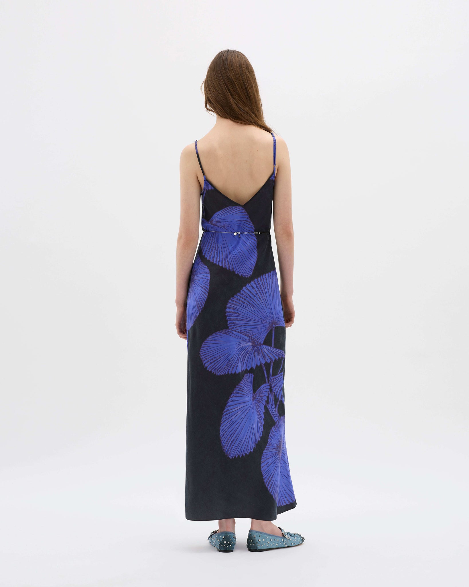 Yin Night Palms Maxi Dress