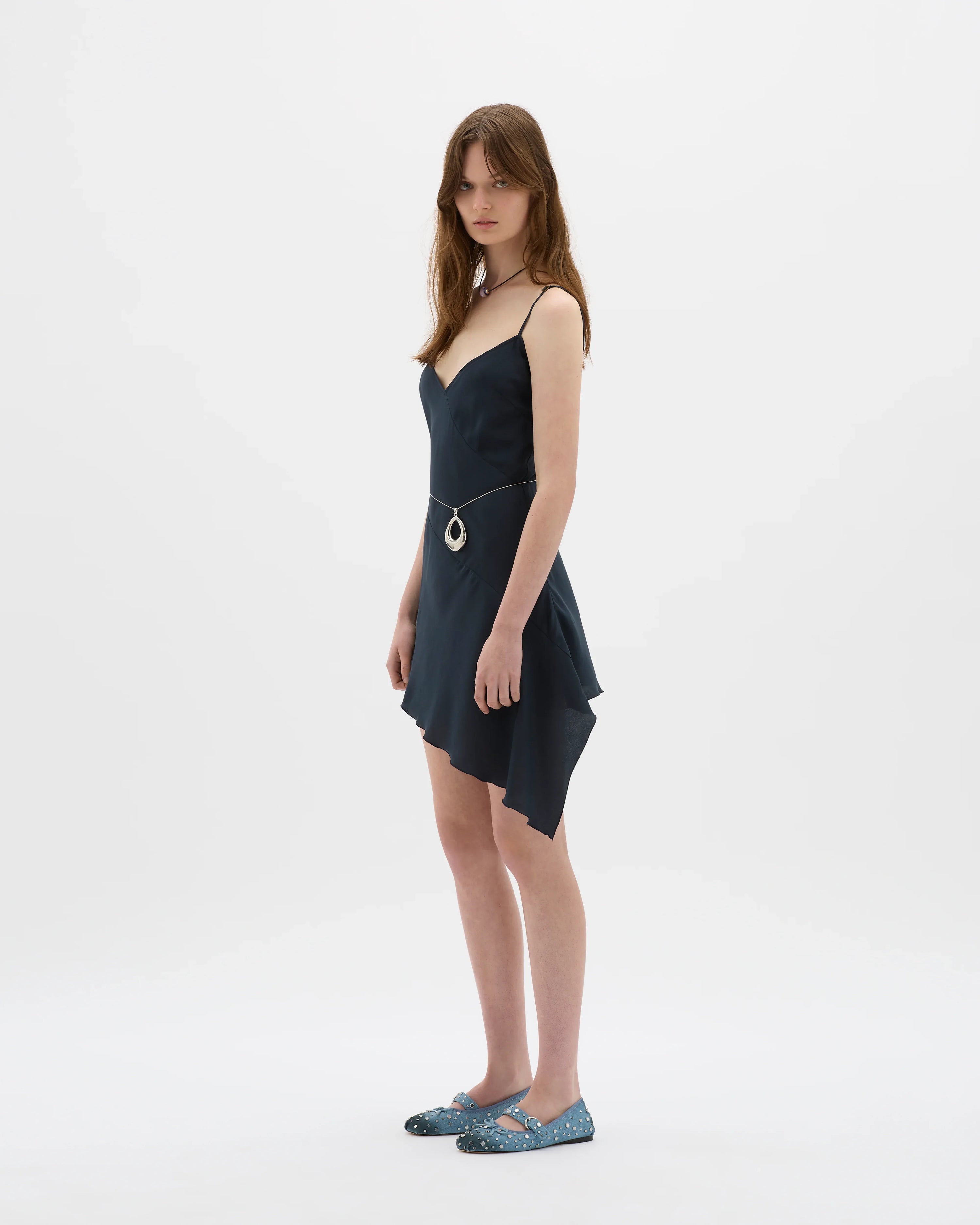 Yin Navy Mini Dress - MUMA WORLD