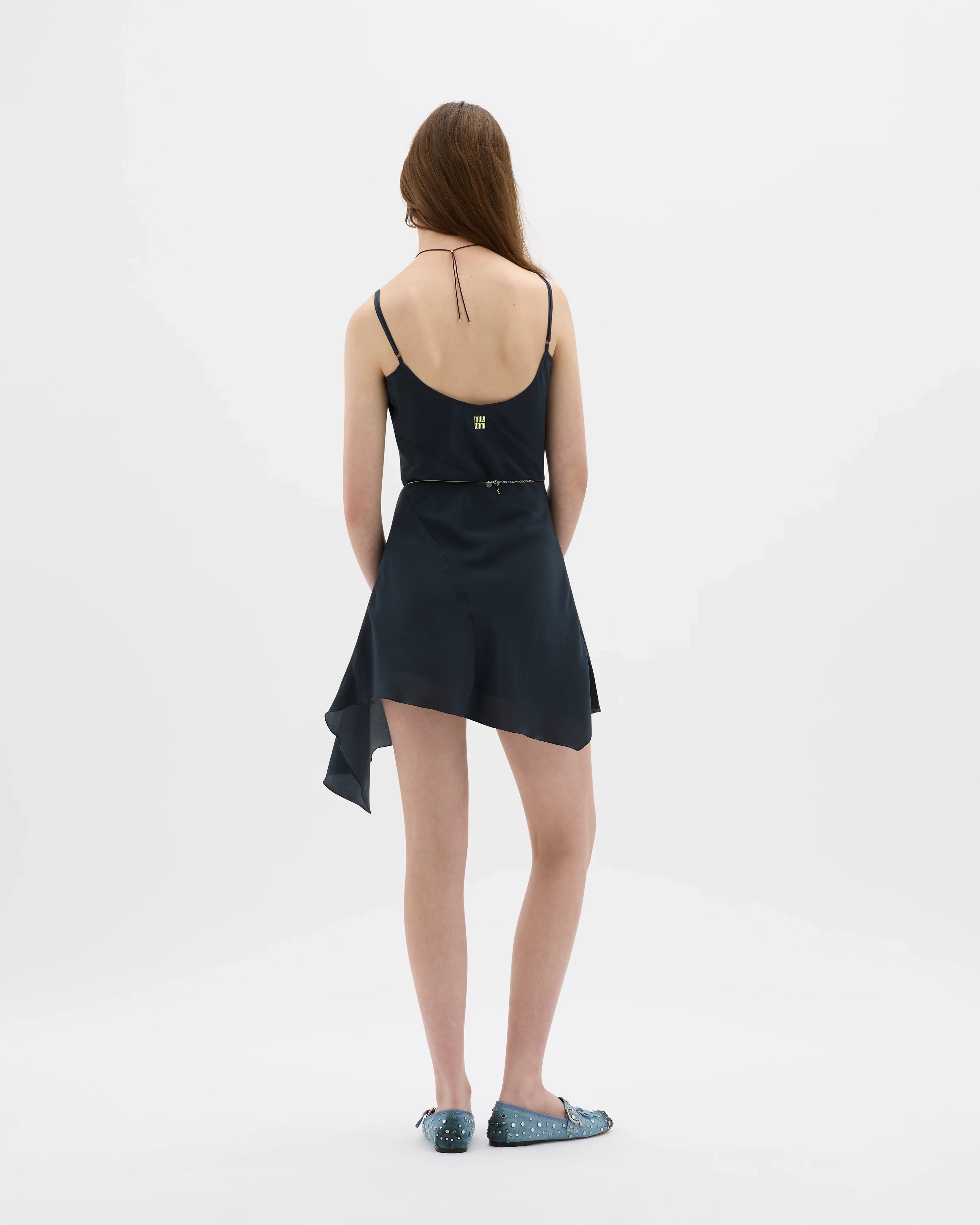 Yin Navy Mini Dress - MUMA WORLD