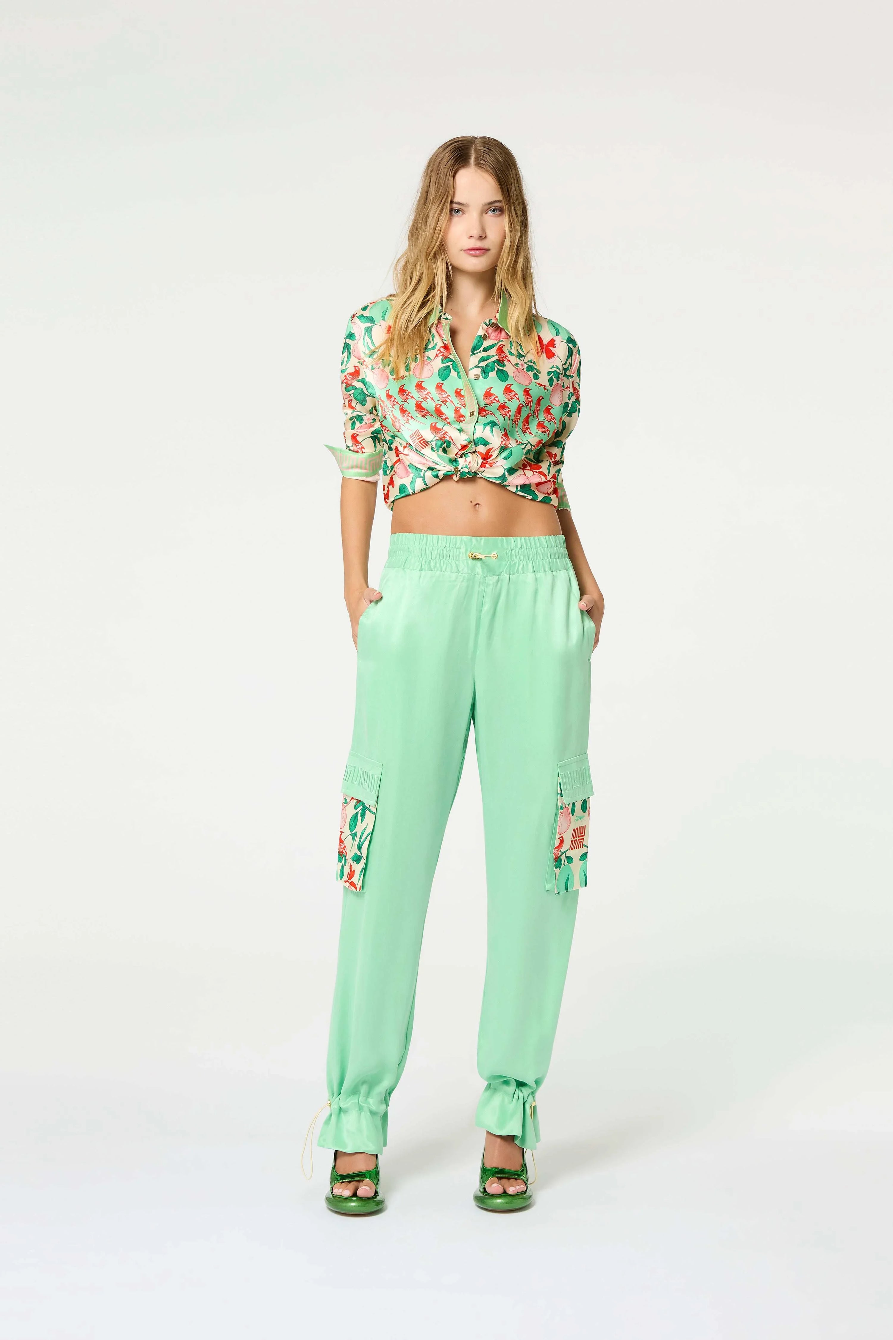 Pomelo Contrast Cargo Pant - MUMA WORLD