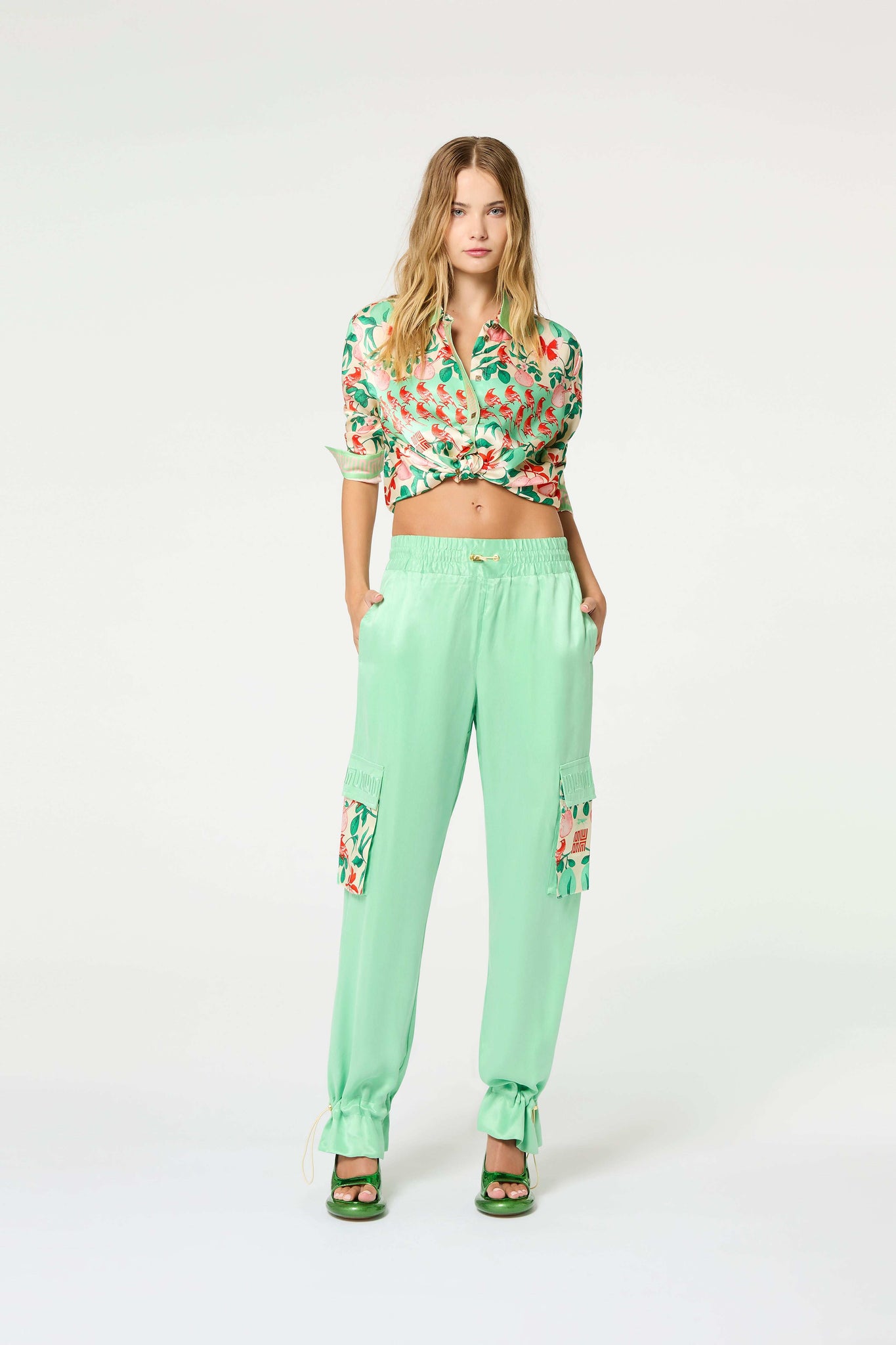 Pomelo Contrast Cargo Pant