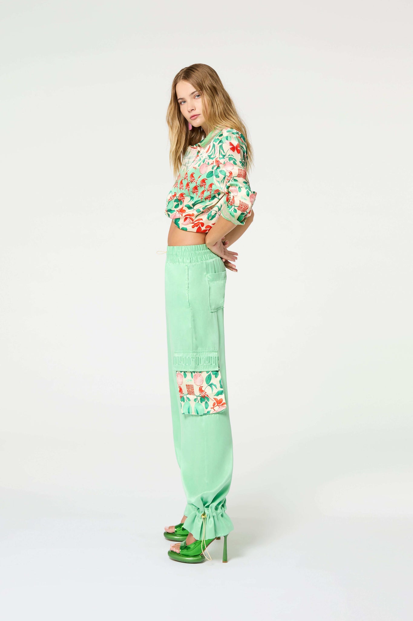Pomelo Contrast Cargo Pant