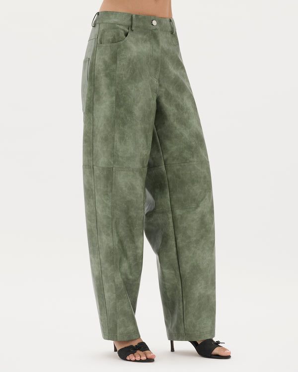 Sage Leather Mars Pant