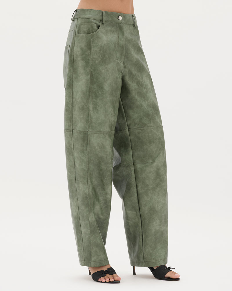Sage Leather Mars Pant