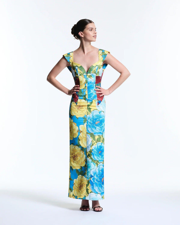 Mixed Floral Celine Dress - MUMA WORLD