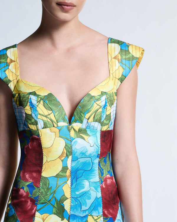 Mixed Floral Celine Dress - MUMA WORLD