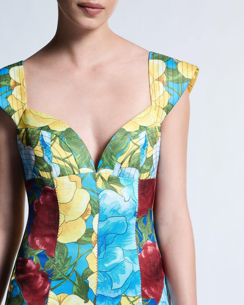Mixed Floral Celine Dress - MUMA WORLD