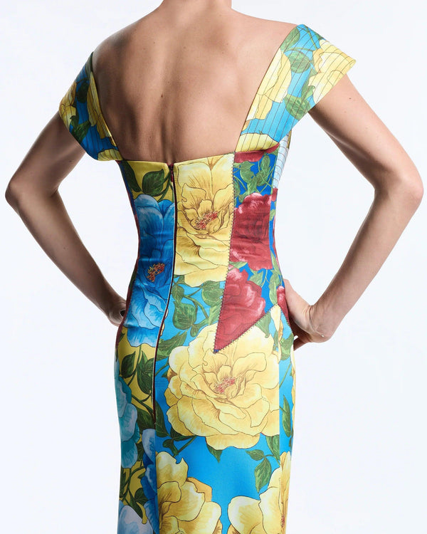 Mixed Floral Celine Dress - MUMA WORLD