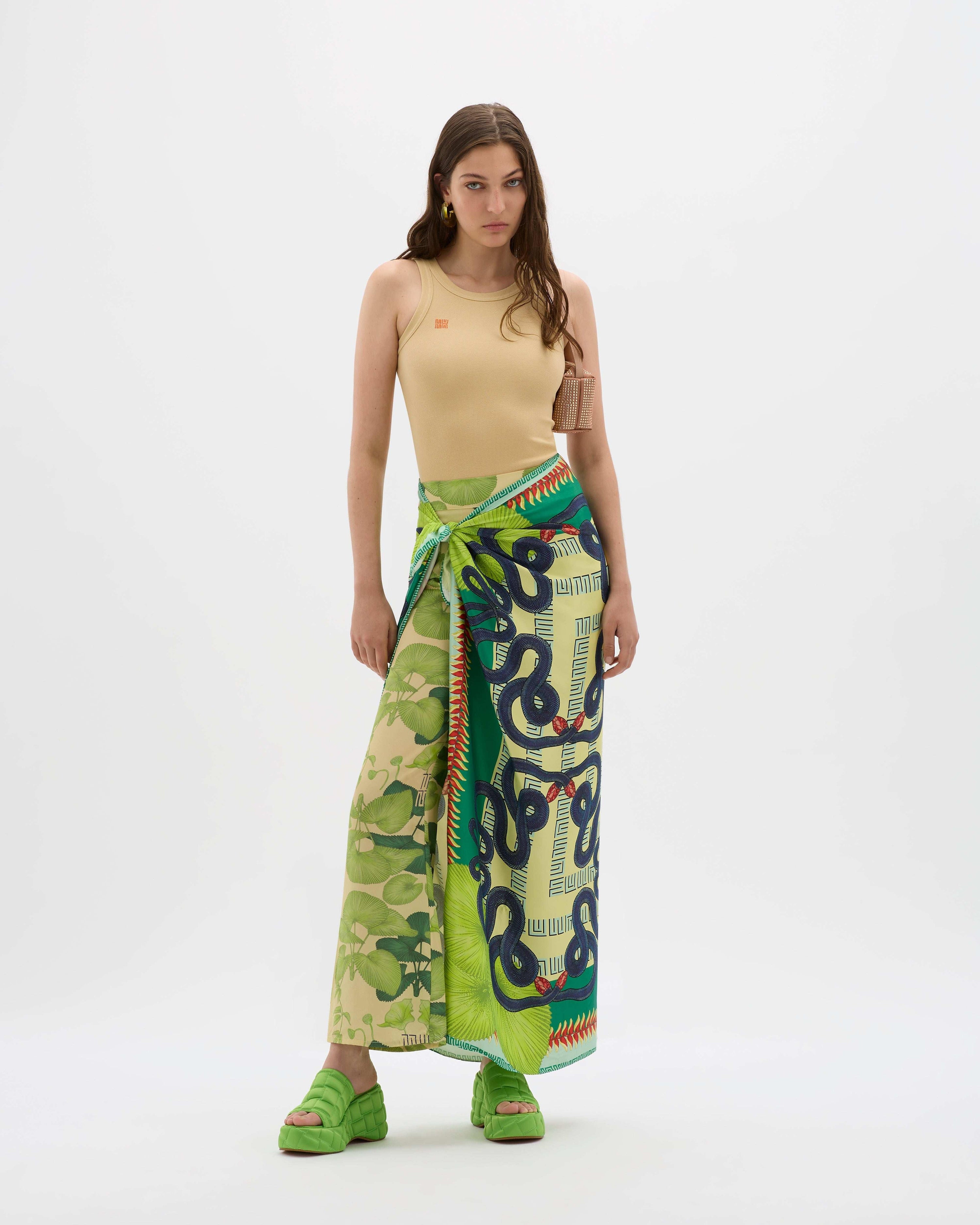 Yin Cream Ribbed Singlet - MUMA WORLD