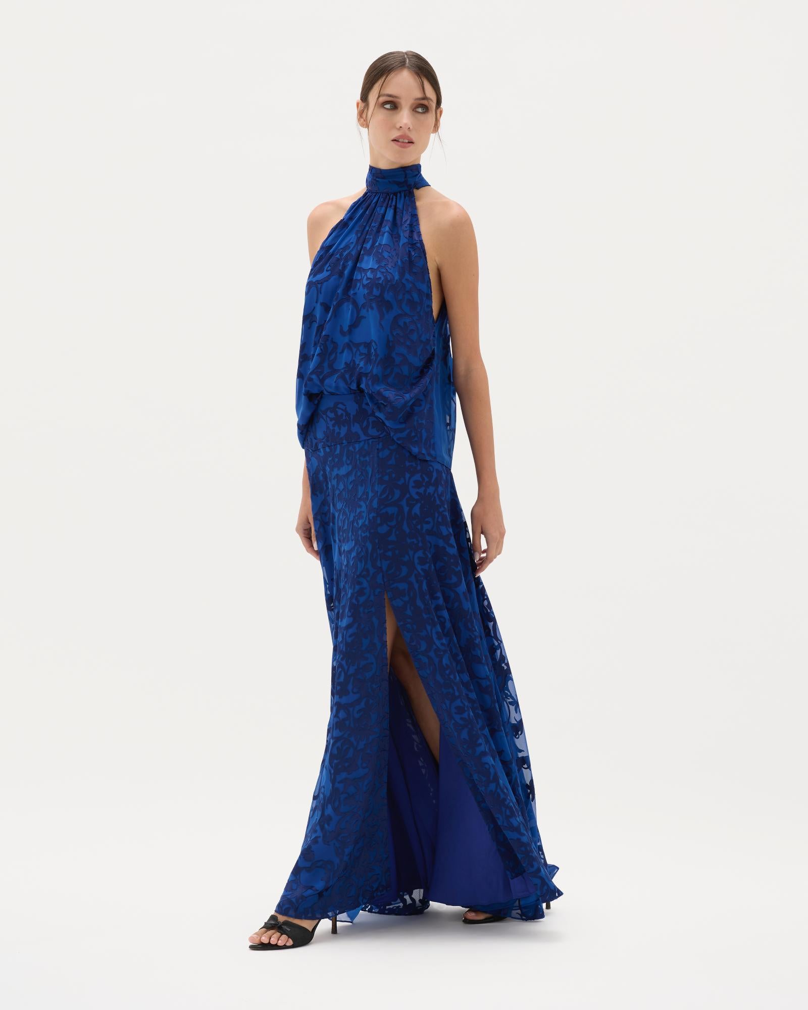 Sapphire Burnout Nina Skirt