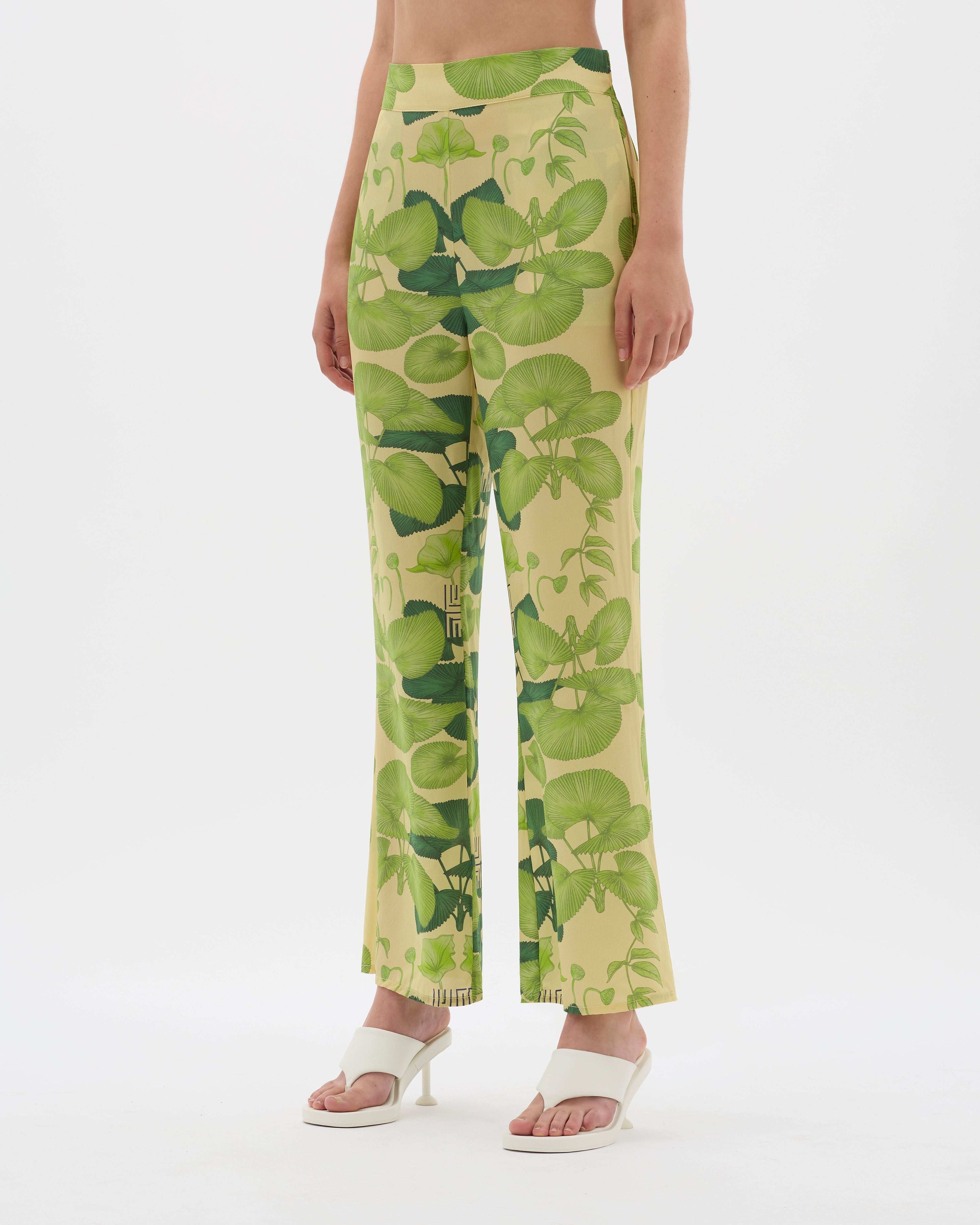 Yin Lotus Illustrated Pant