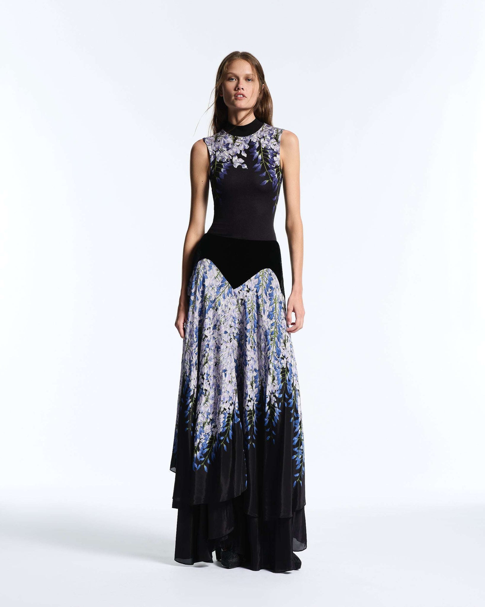Wisteria Jersey High Neck Top