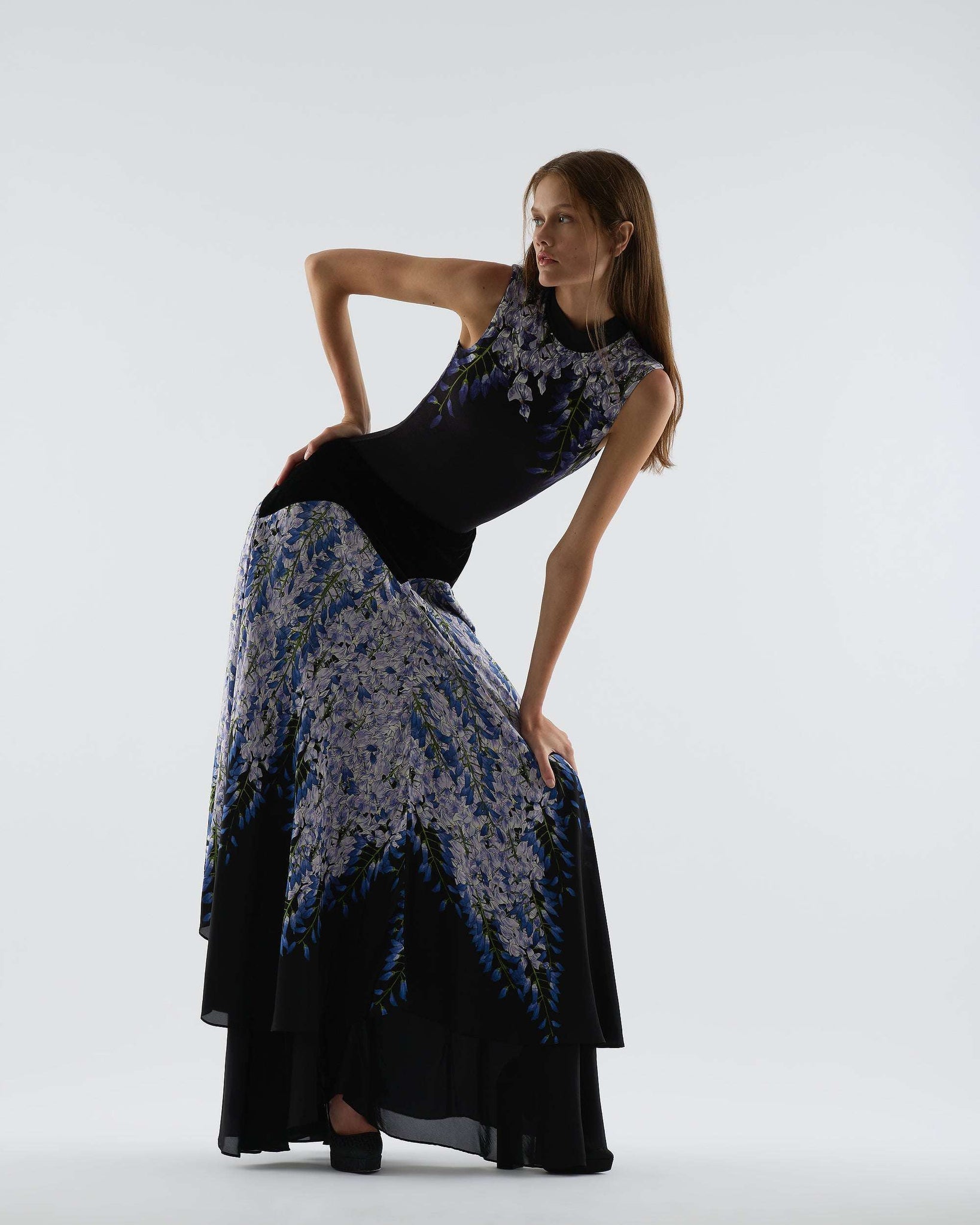 Wisteria Lyra Maxi Skirt