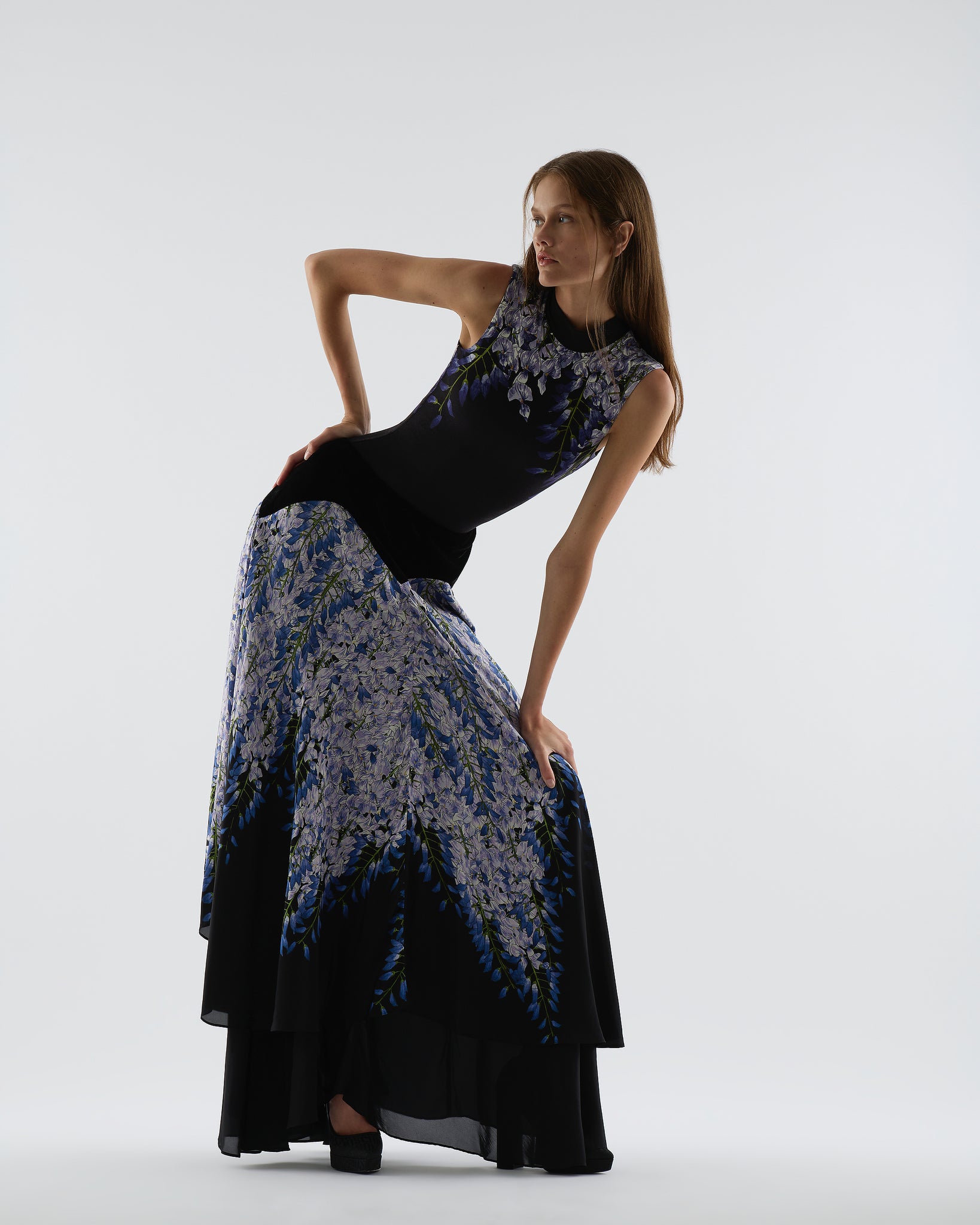 Wisteria Lyra Maxi Skirt