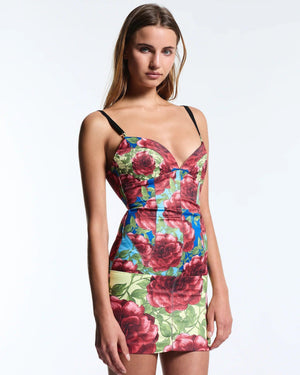 Mixed Floral Celine Mini Dress - MUMA WORLD