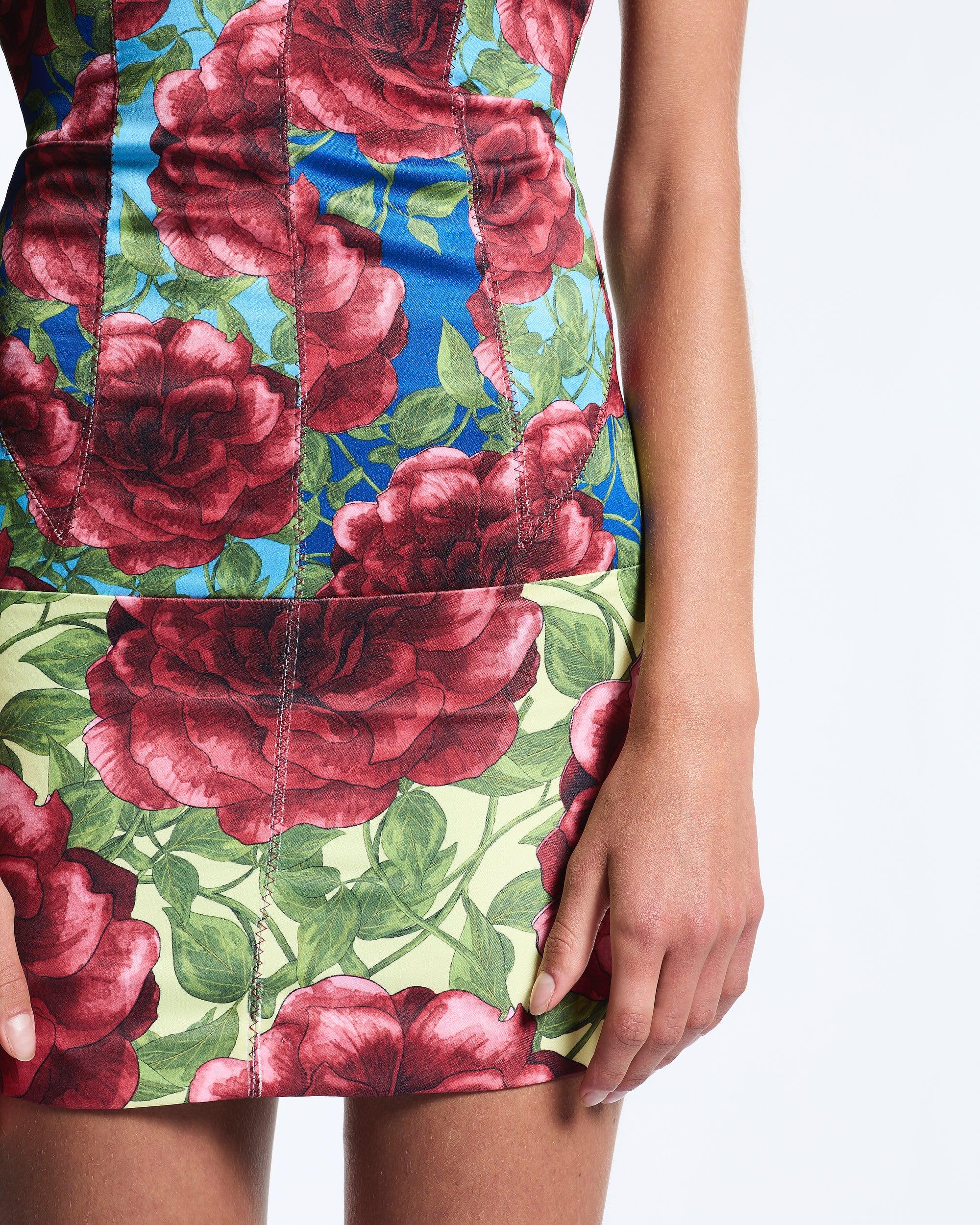 Mixed Floral Celine Mini Dress - MUMA WORLD