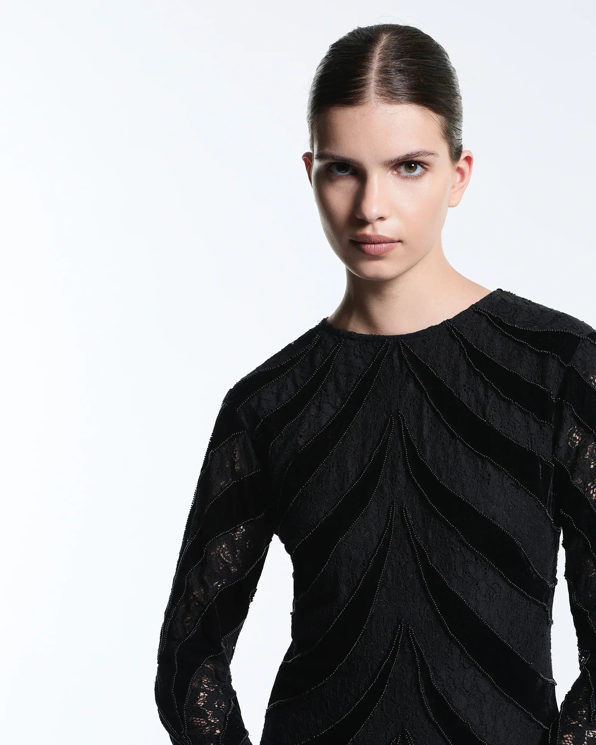 Zebra Embellished Long Sleeve Mini Dress - MUMA WORLD