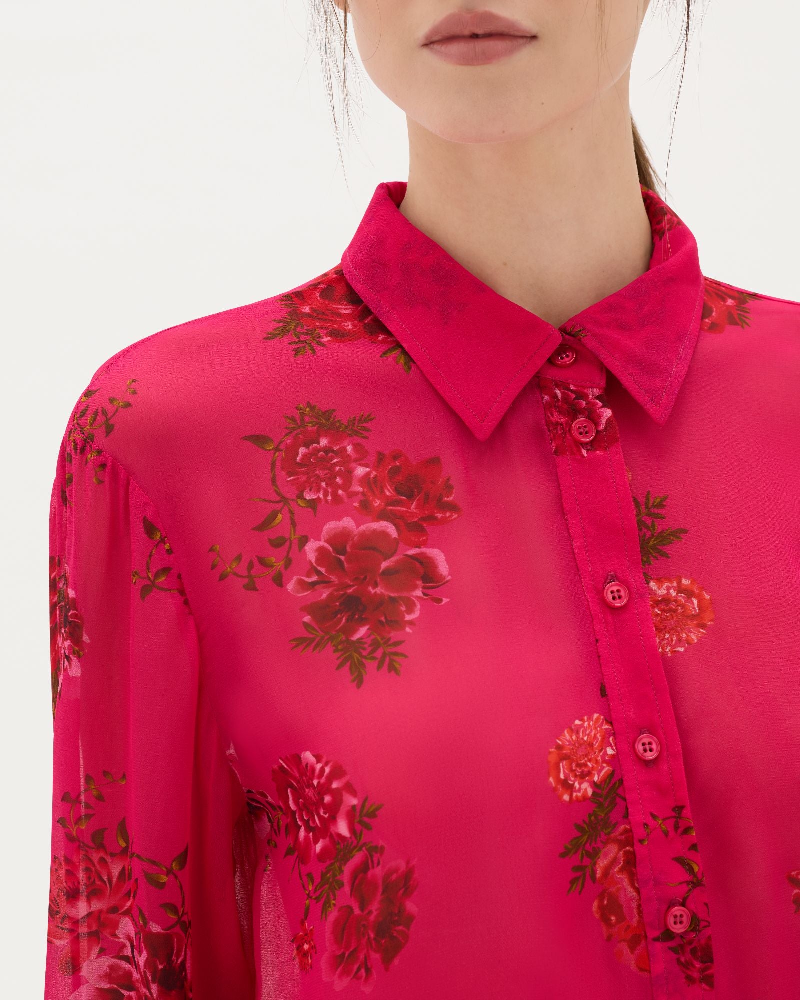 Magenta Bloom Classic Shirt