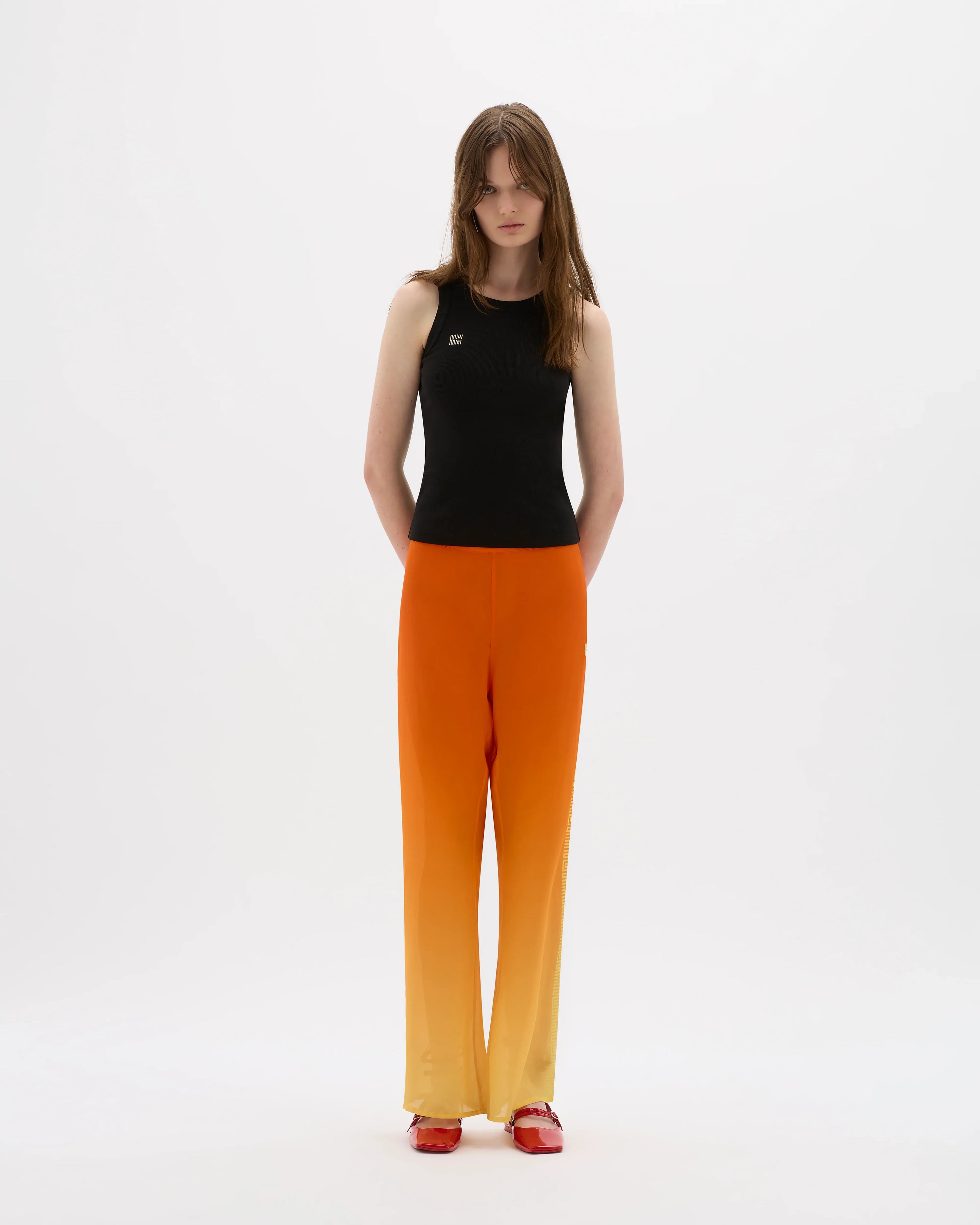 Yin Black Ribbed Singlet - MUMA WORLD