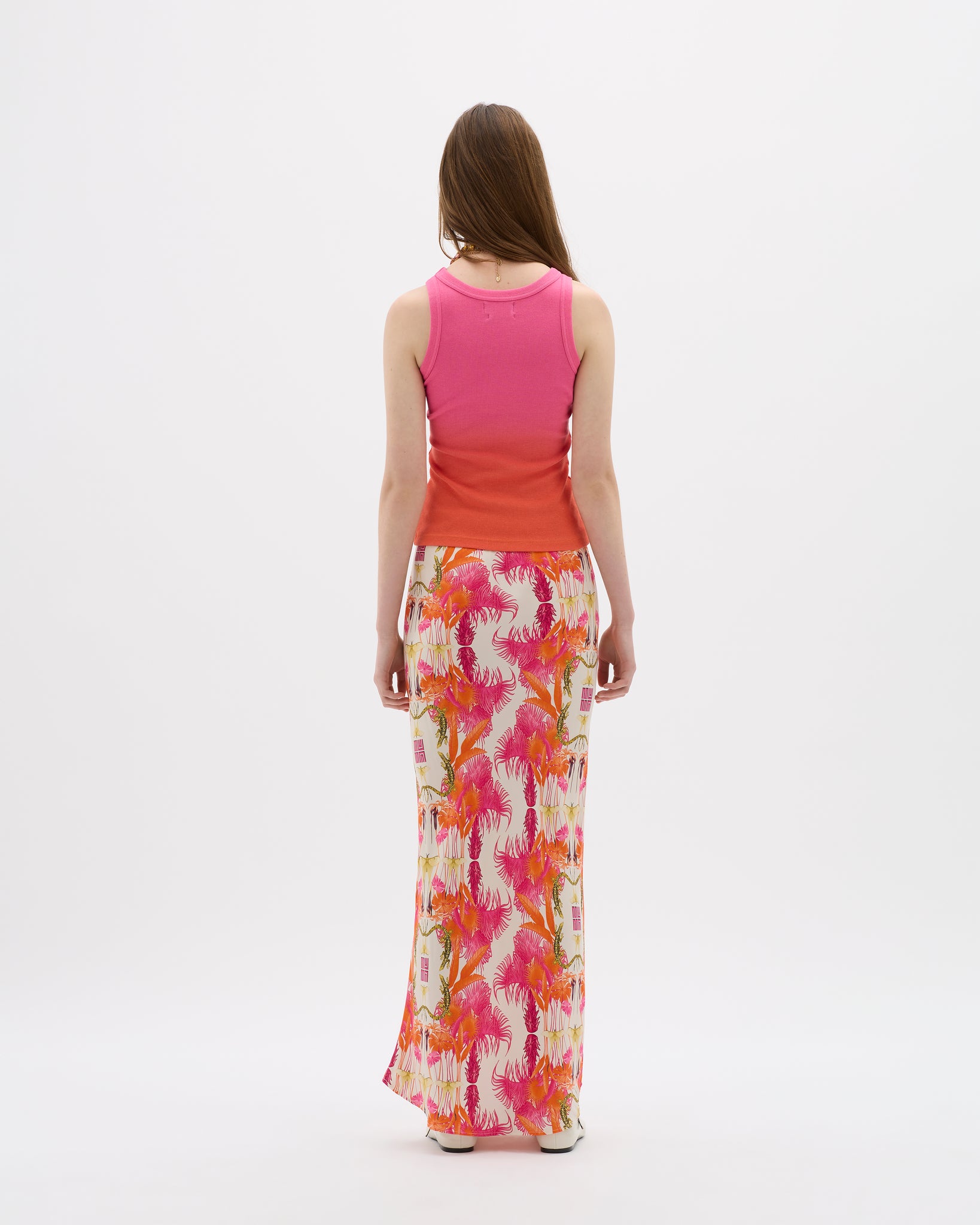 Yin 02 Illustrated Maxi Skirt