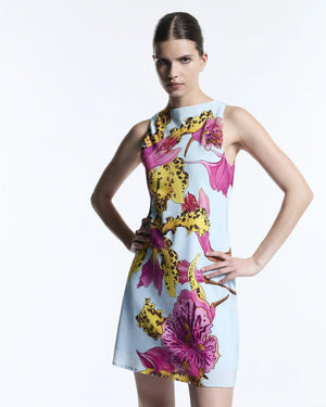 AMAZONIAN ORCHID ELECTRA MINI DRESS - MUMA WORLD