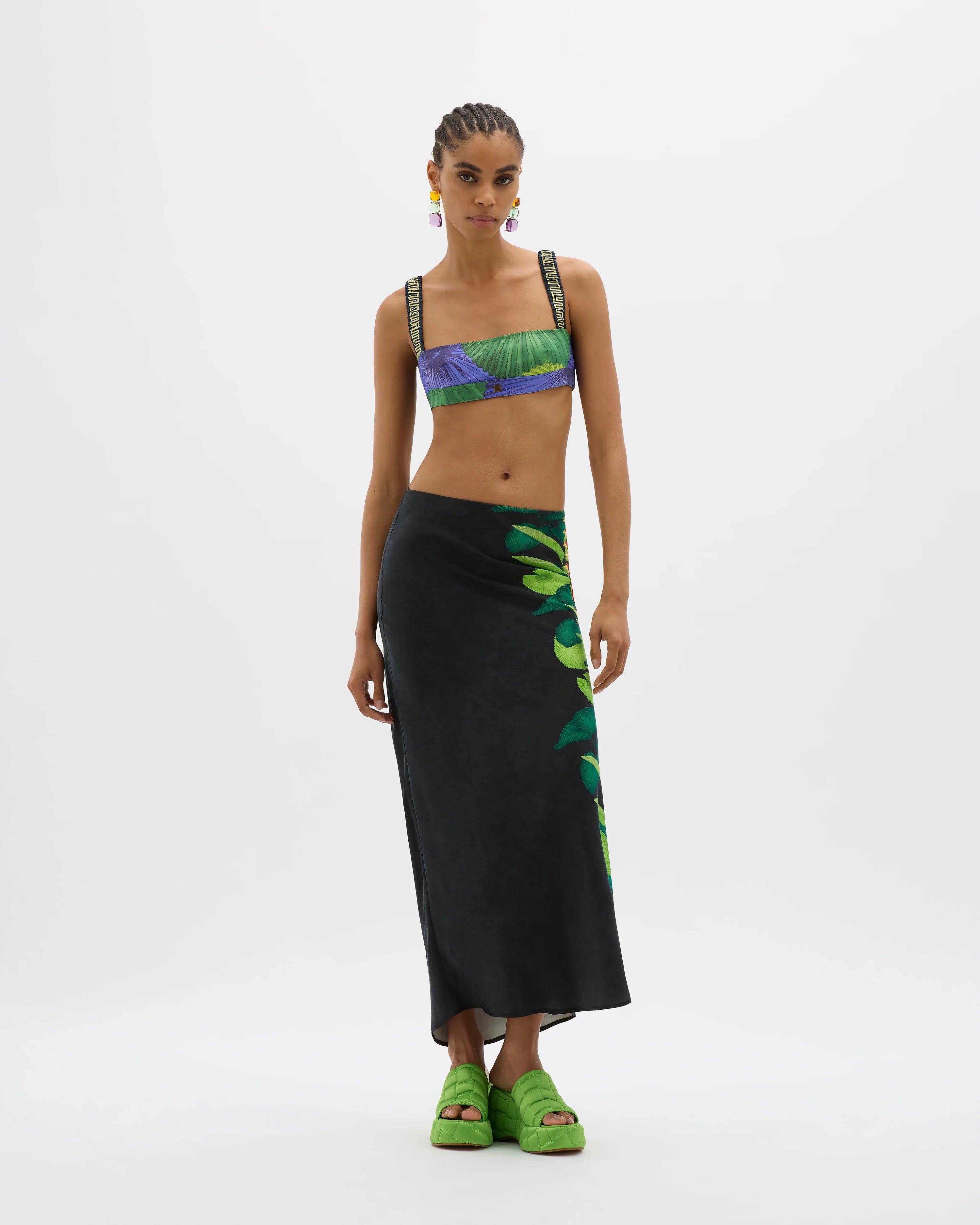 Yin Palms Maxi Skirt - MUMA WORLD