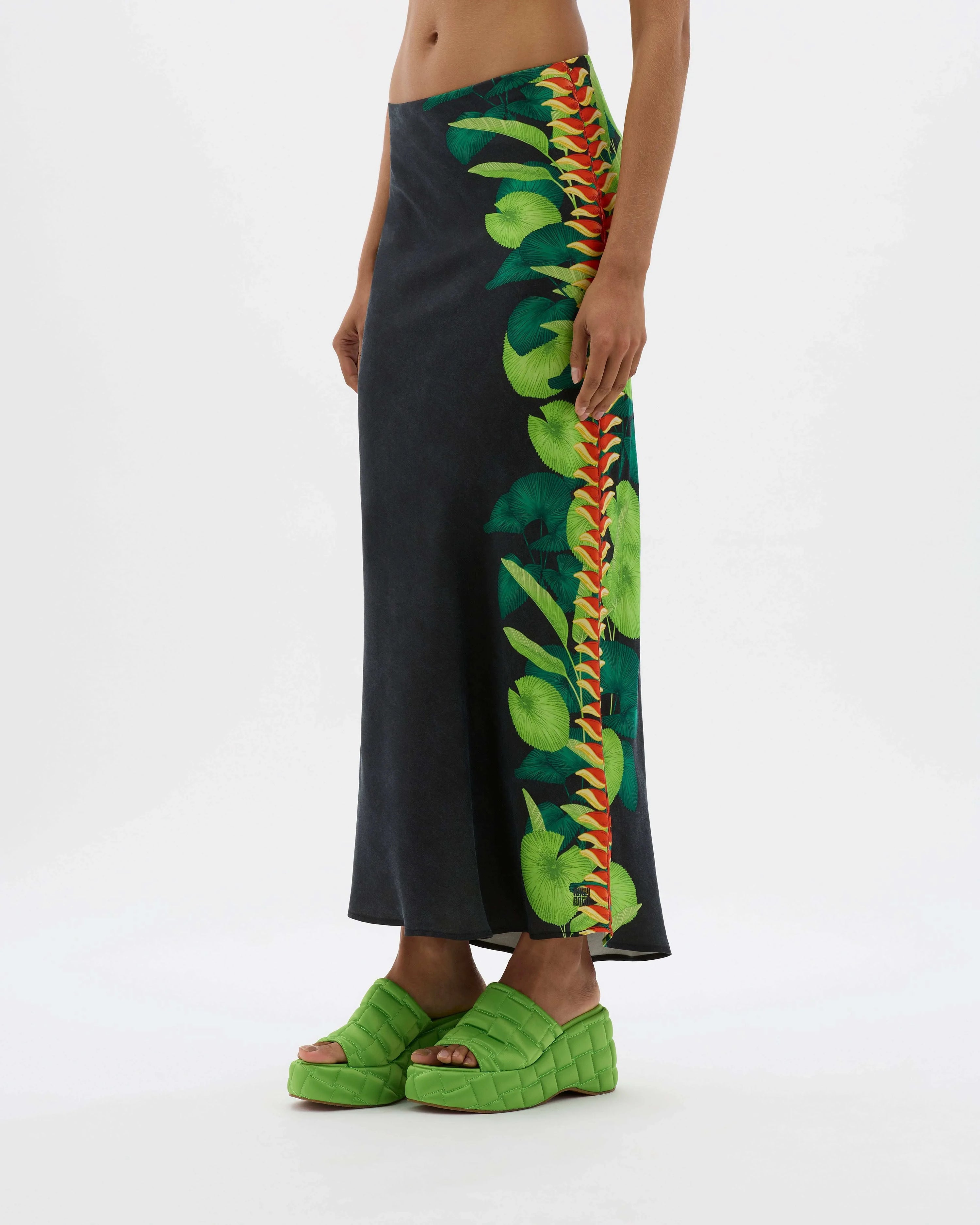 Yin Palms Maxi Skirt - MUMA WORLD