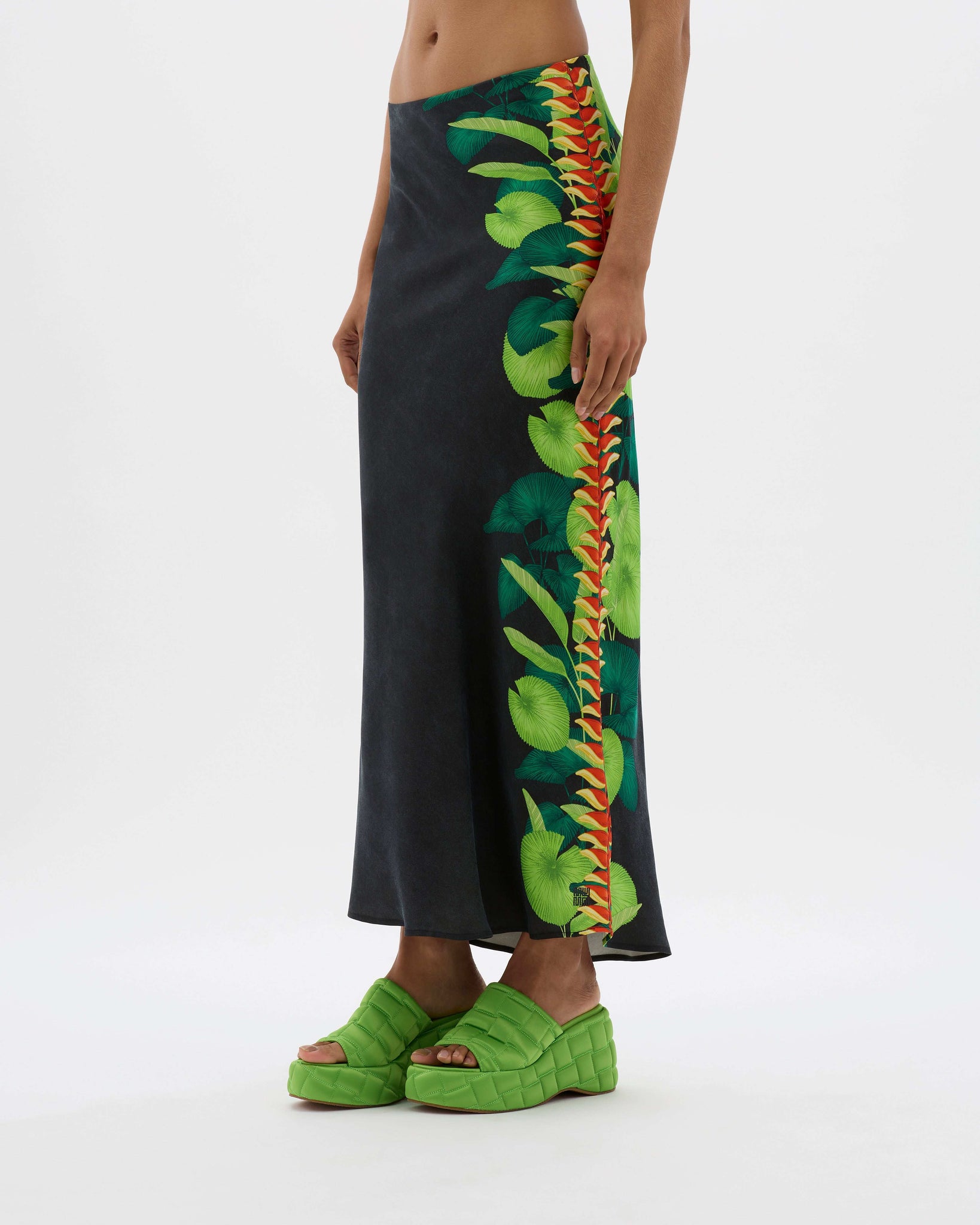 Yin Palms Maxi Skirt