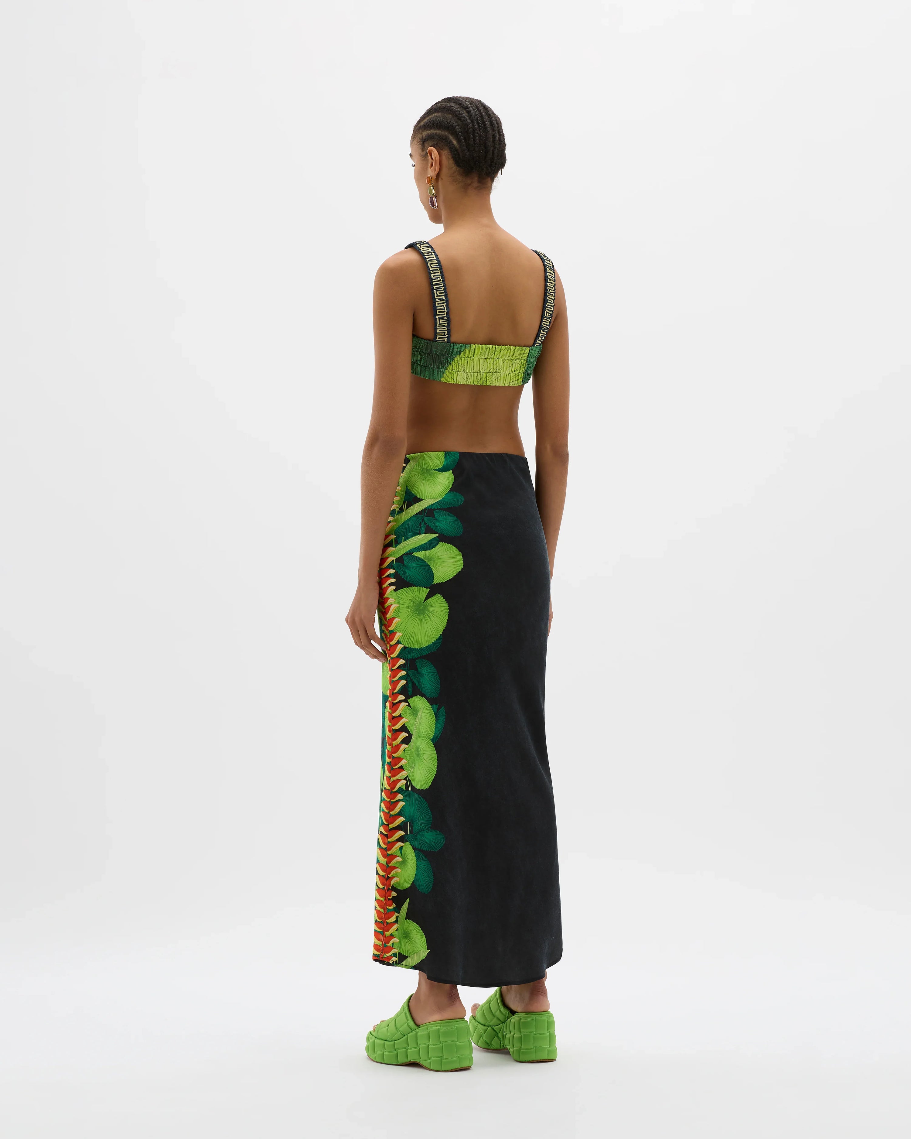 Yin Palms Maxi Skirt - MUMA WORLD