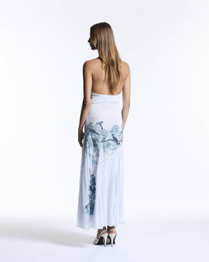 Blue Vine Embroidered Belmira Dress