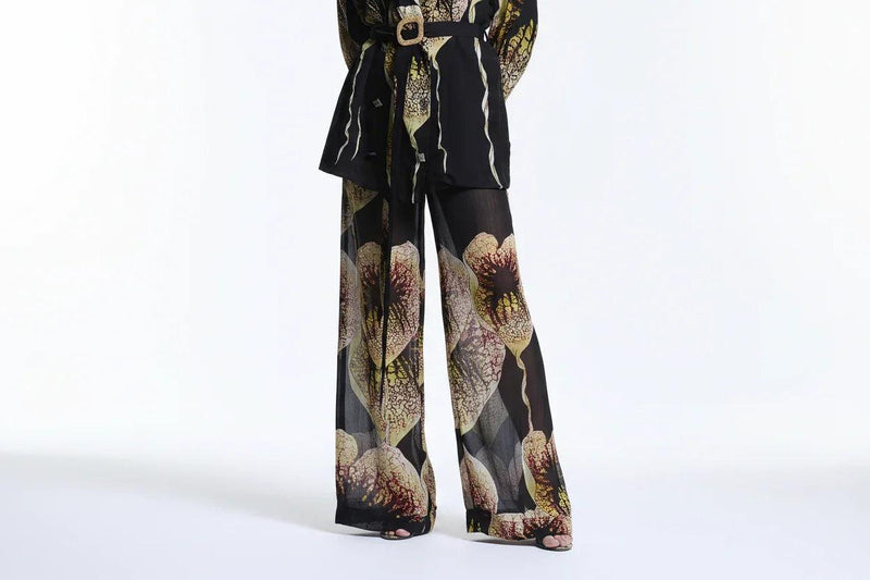 ARISTOLOCHIA ORGANZA WIDE LEG PANTS - MUMA WORLD