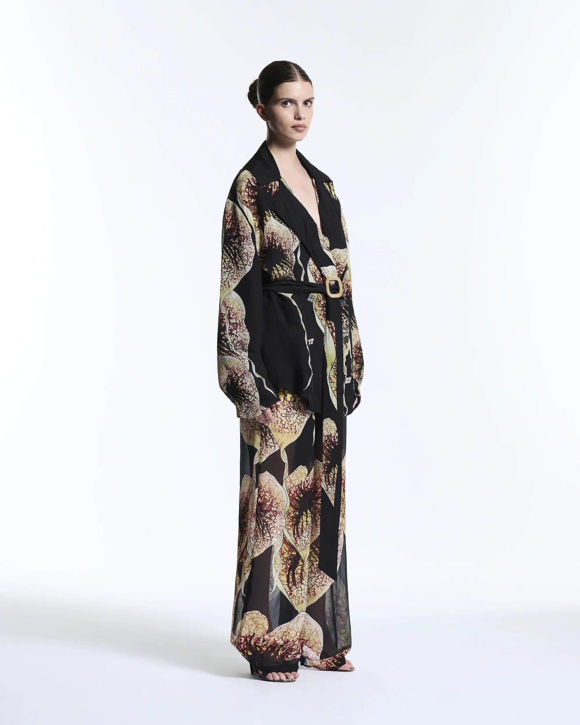 ARISTOLOCHIA ORGANZA WIDE LEG PANTS - MUMA WORLD