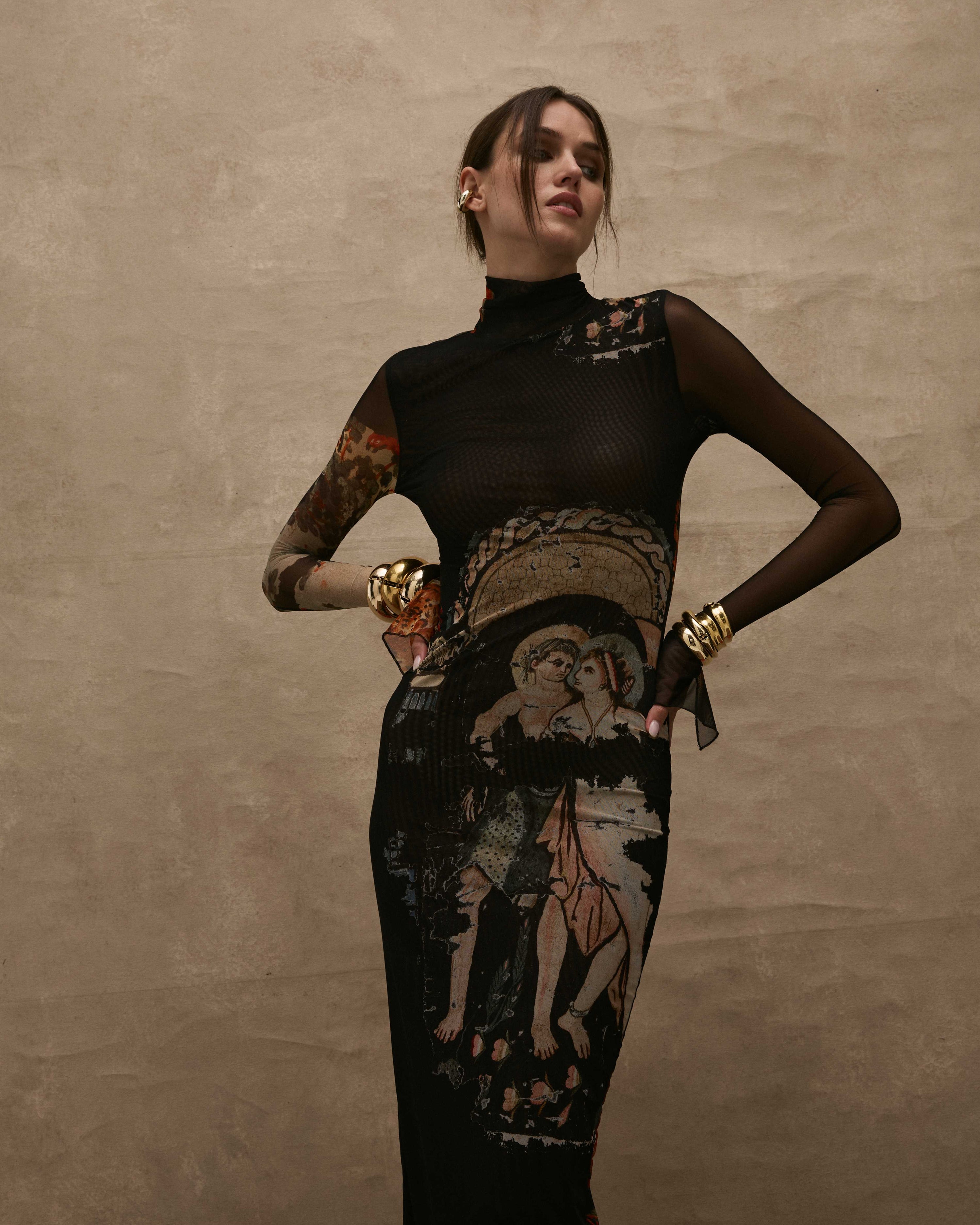 Bastet Pheonix Mesh Dress