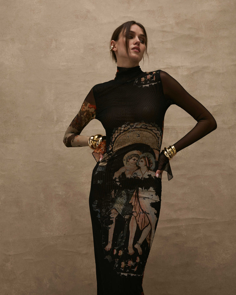 Bastet Pheonix Mesh Dress