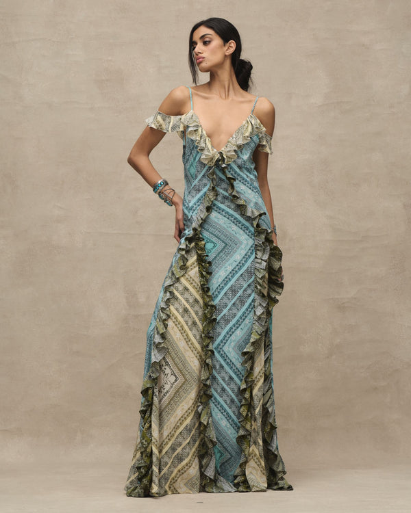 Azul Bandana Ruffle Altair Dress