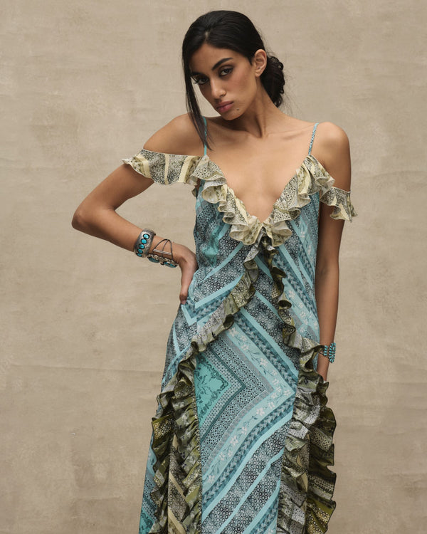 Azul Bandana Ruffle Altair Dress
