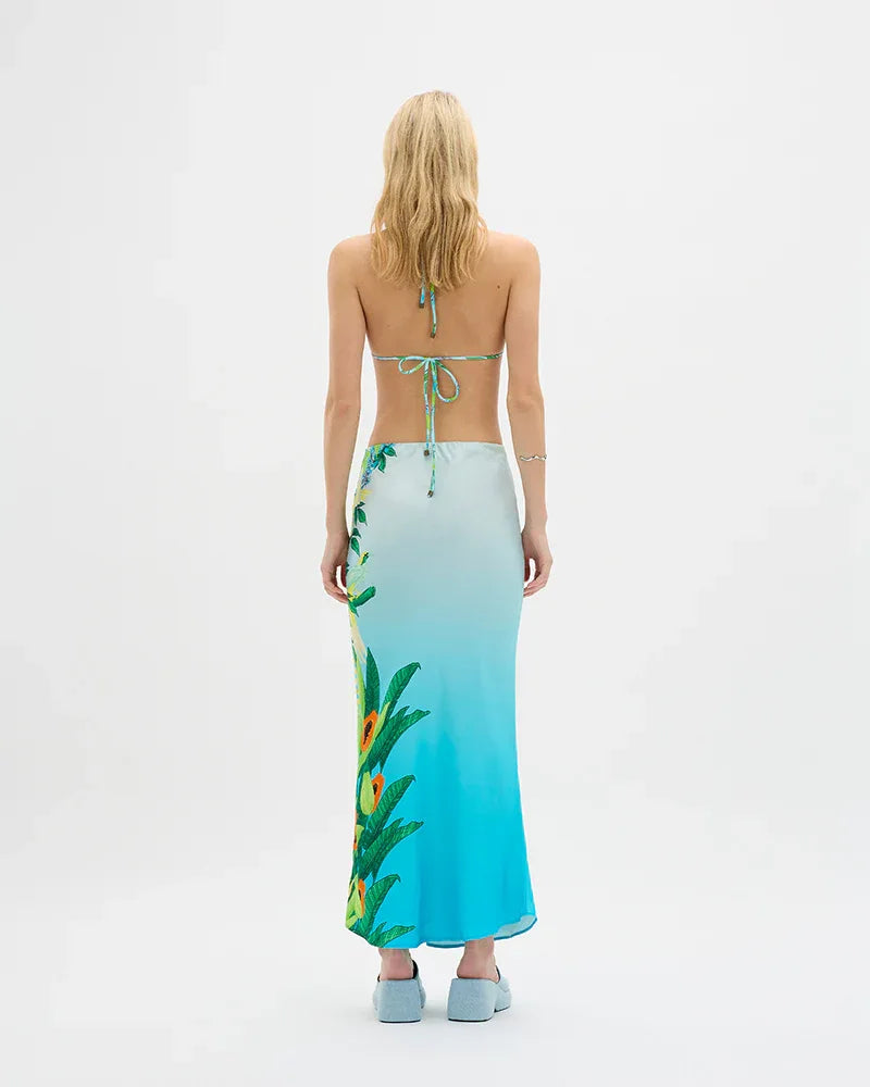 Eden Illustrated Maxi Skirt - MUMA WORLD