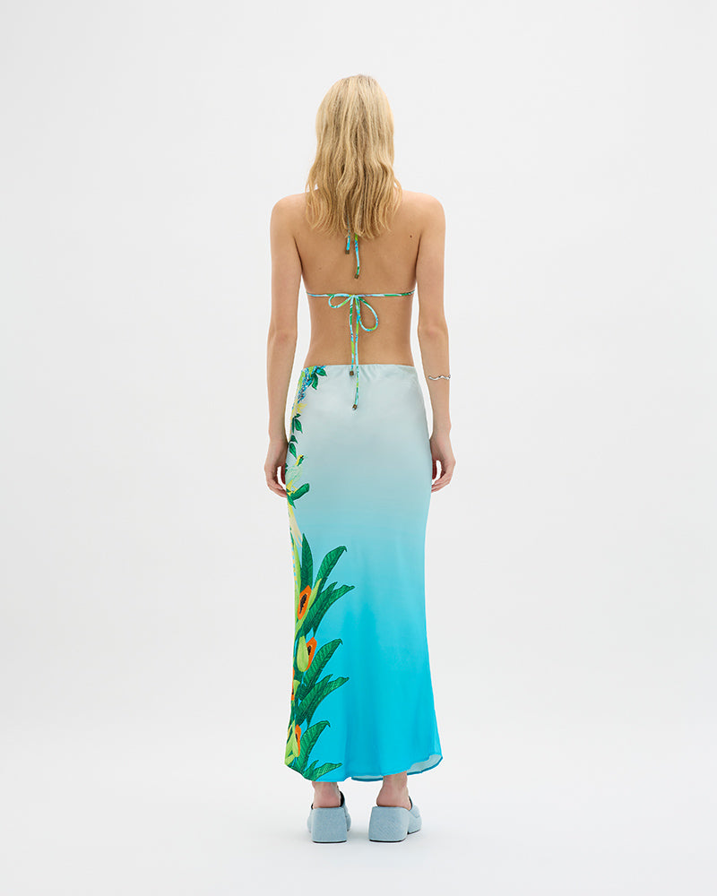 Eden Illustrated Maxi Skirt