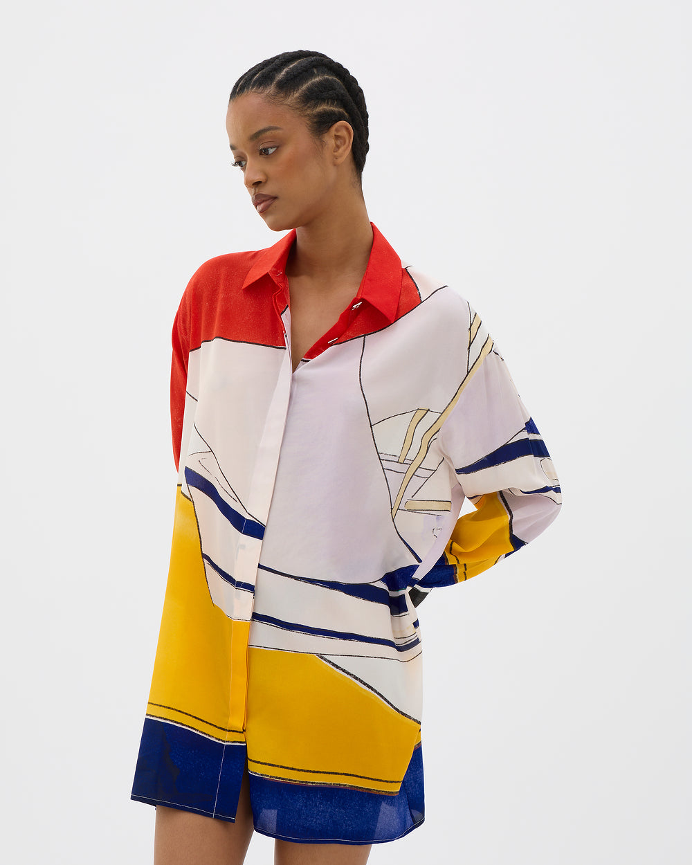 Sails Oversized Long Sleeve Shirt - MUMA WORLD  Top