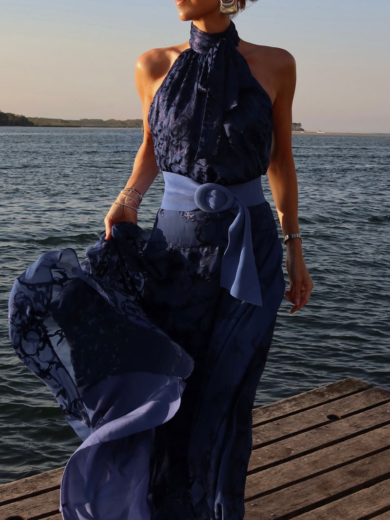 Sapphire Burnout Nina Skirt