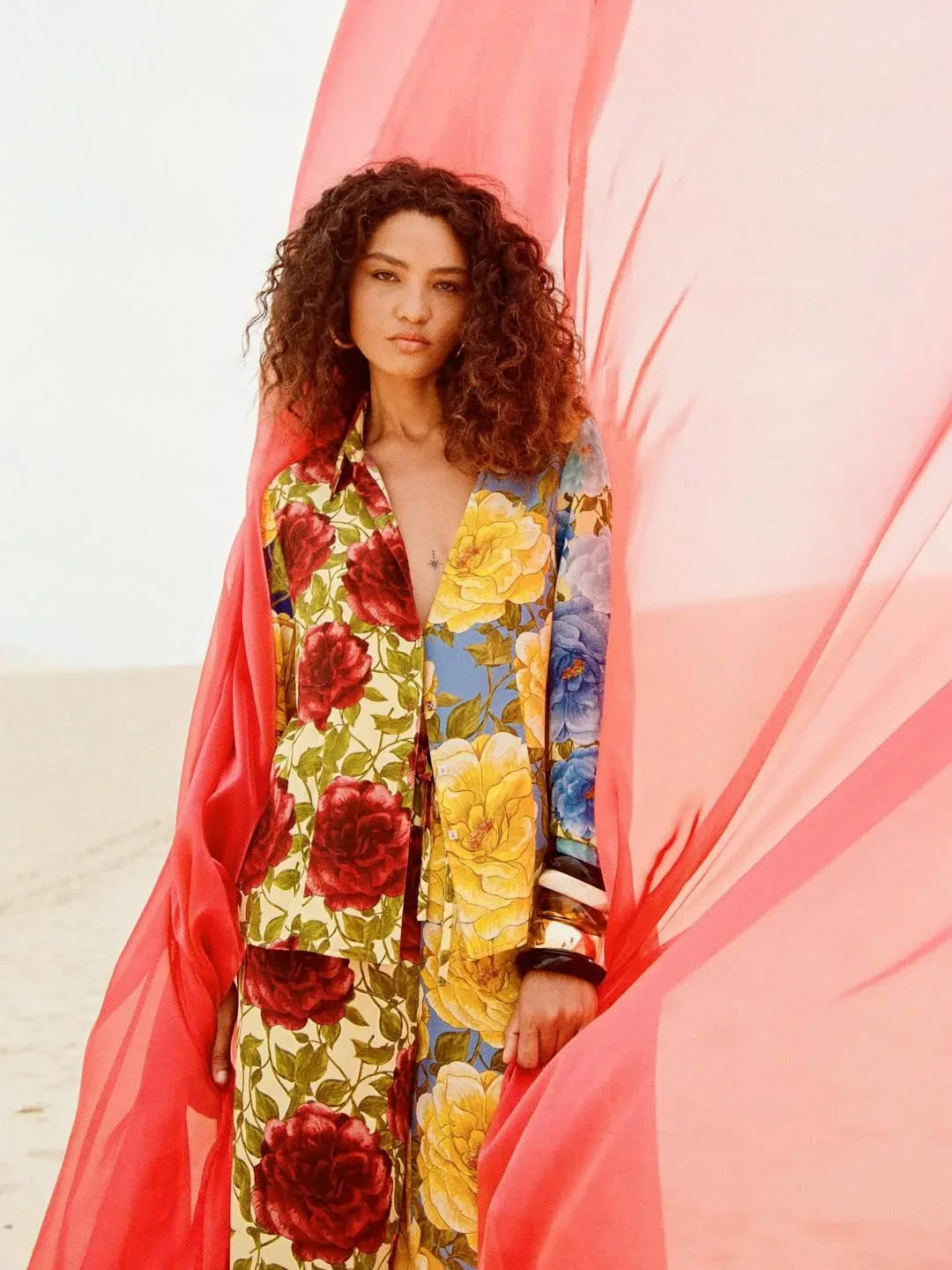 Mixed Floral Astrid Shirt - MUMA WORLD