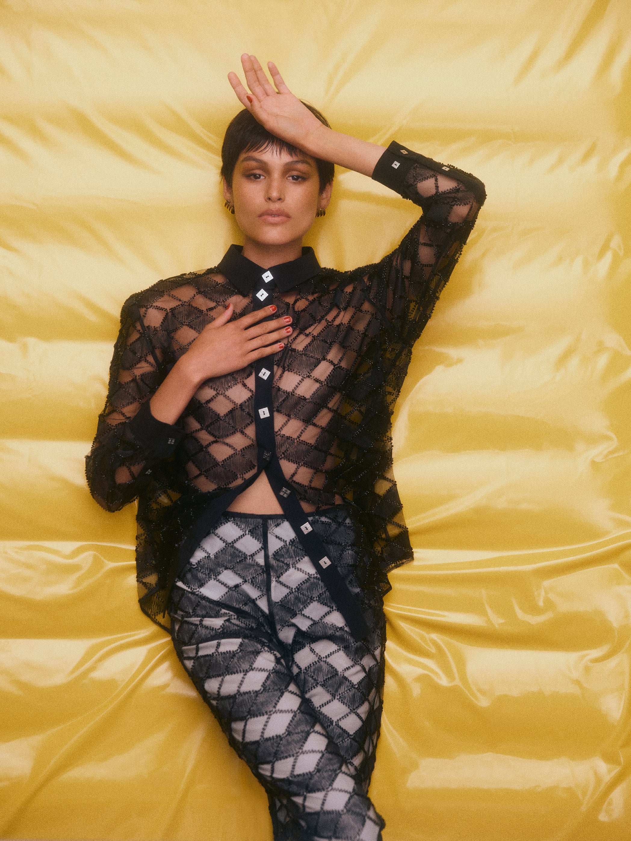 Tailored Beaded Lace Pant - MUMA WORLD  Pants