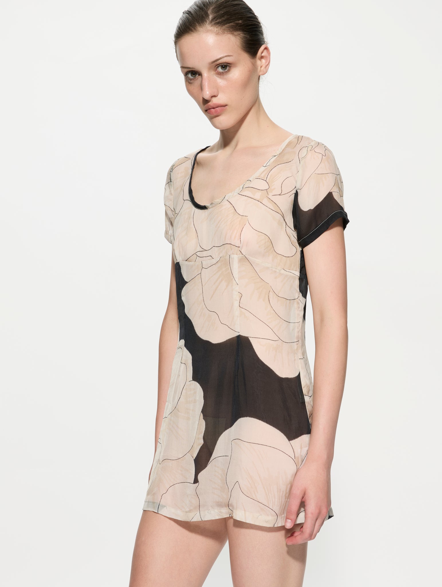 Noir Moschata Organza Mini Dress