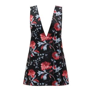 Noche Alma V Neck Electra Dress