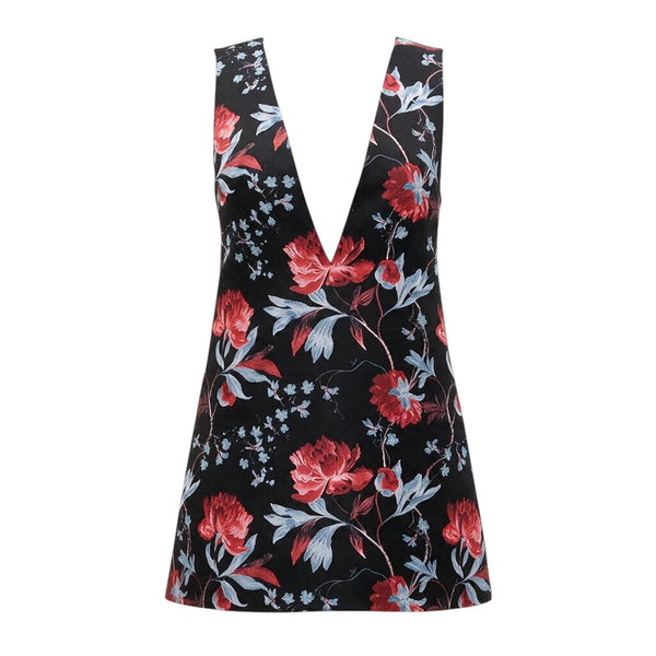 Noche Alma V Neck Electra Dress